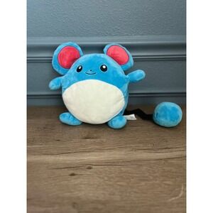 Pokemon Marill Plush Blue Round Stuffed Animal Toy